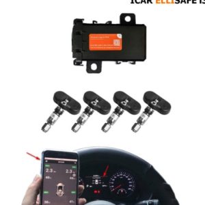 Cảm Biến Áp Suất Lốp Theo Xe ELLISAFE I3 (Hiển Thị ODO) Quản Lý Bằng Điện Thoại
